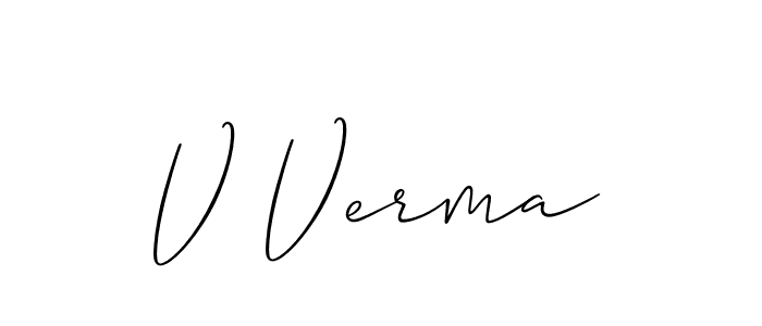 Make a short V Verma signature style. Manage your documents anywhere anytime using Allison_Script. Create and add eSignatures, submit forms, share and send files easily. V Verma signature style 2 images and pictures png