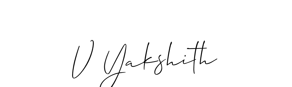 How to Draw V Yakshith signature style? Allison_Script is a latest design signature styles for name V Yakshith. V Yakshith signature style 2 images and pictures png