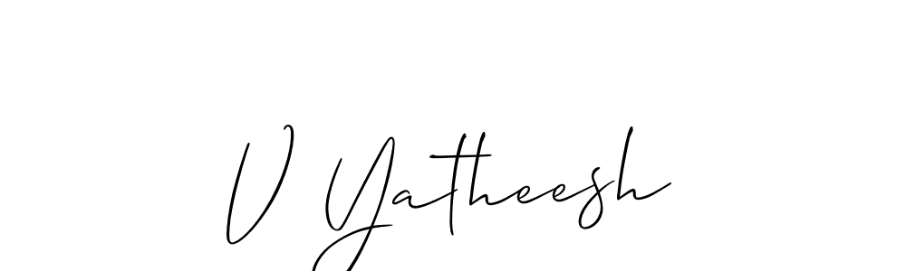 Make a beautiful signature design for name V Yatheesh. Use this online signature maker to create a handwritten signature for free. V Yatheesh signature style 2 images and pictures png