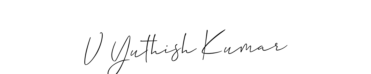 Here are the top 10 professional signature styles for the name V Yuthish Kumar. These are the best autograph styles you can use for your name. V Yuthish Kumar signature style 2 images and pictures png