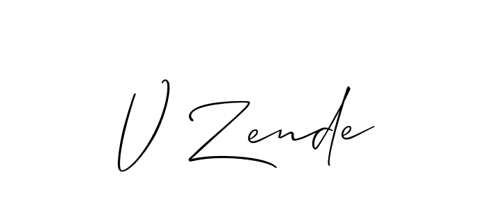 This is the best signature style for the V Zende name. Also you like these signature font (Allison_Script). Mix name signature. V Zende signature style 2 images and pictures png