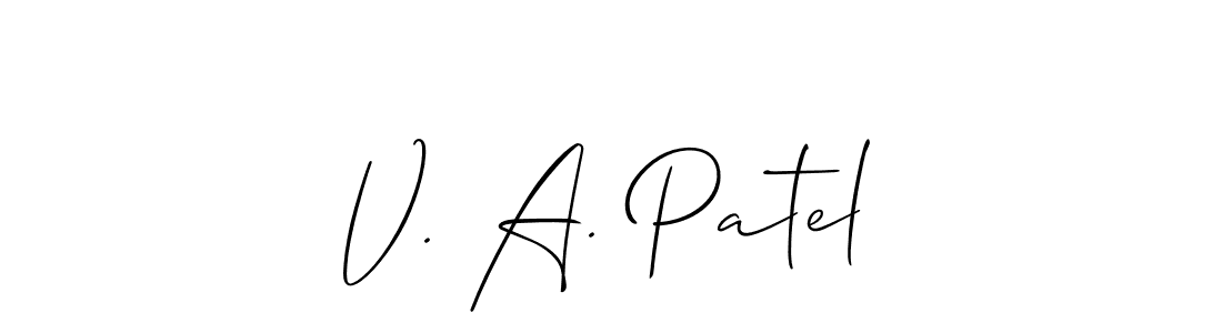 Once you've used our free online signature maker to create your best signature Allison_Script style, it's time to enjoy all of the benefits that V. A. Patel name signing documents. V. A. Patel signature style 2 images and pictures png