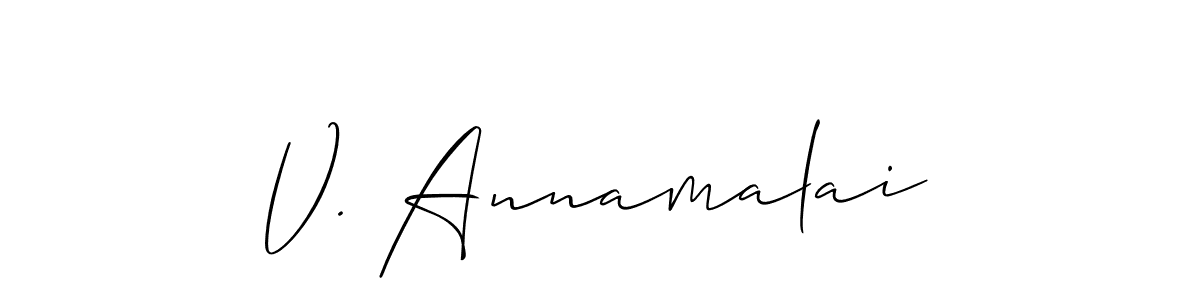 Once you've used our free online signature maker to create your best signature Allison_Script style, it's time to enjoy all of the benefits that V. Annamalai name signing documents. V. Annamalai signature style 2 images and pictures png