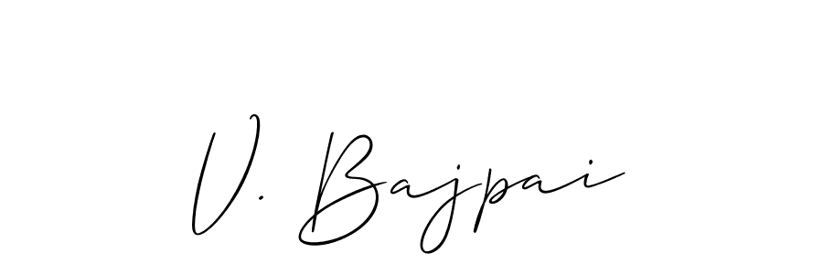 Make a short V. Bajpai signature style. Manage your documents anywhere anytime using Allison_Script. Create and add eSignatures, submit forms, share and send files easily. V. Bajpai signature style 2 images and pictures png