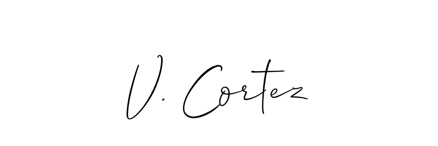 Here are the top 10 professional signature styles for the name V. Cortez. These are the best autograph styles you can use for your name. V. Cortez signature style 2 images and pictures png