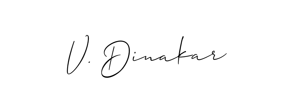 How to Draw V. Dinakar signature style? Allison_Script is a latest design signature styles for name V. Dinakar. V. Dinakar signature style 2 images and pictures png