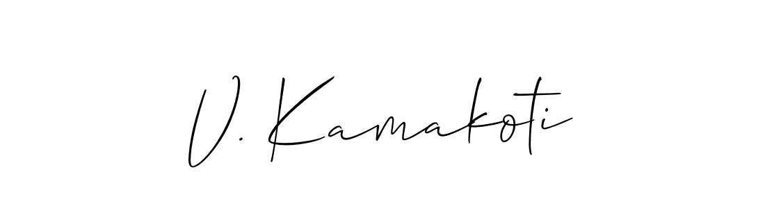 See photos of V. Kamakoti official signature by Spectra . Check more albums & portfolios. Read reviews & check more about Allison_Script font. V. Kamakoti signature style 2 images and pictures png