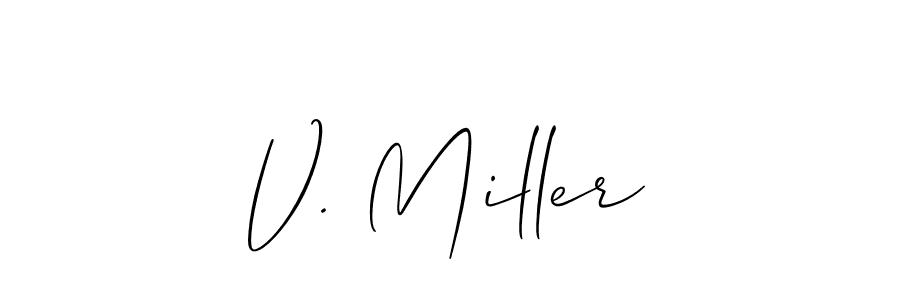 Here are the top 10 professional signature styles for the name V. Miller. These are the best autograph styles you can use for your name. V. Miller signature style 2 images and pictures png