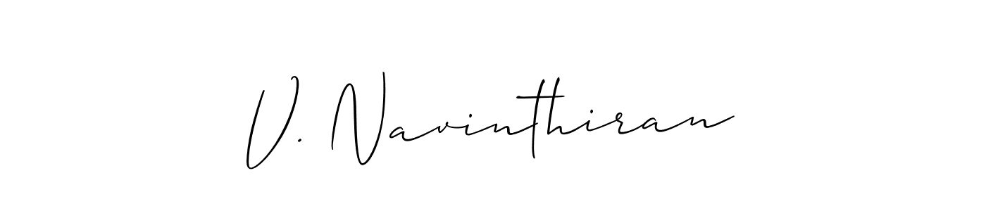 Make a beautiful signature design for name V. Navinthiran. Use this online signature maker to create a handwritten signature for free. V. Navinthiran signature style 2 images and pictures png