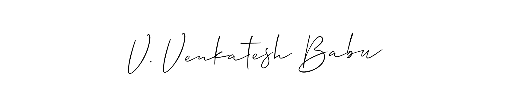 Make a beautiful signature design for name V. Venkatesh Babu. Use this online signature maker to create a handwritten signature for free. V. Venkatesh Babu signature style 2 images and pictures png