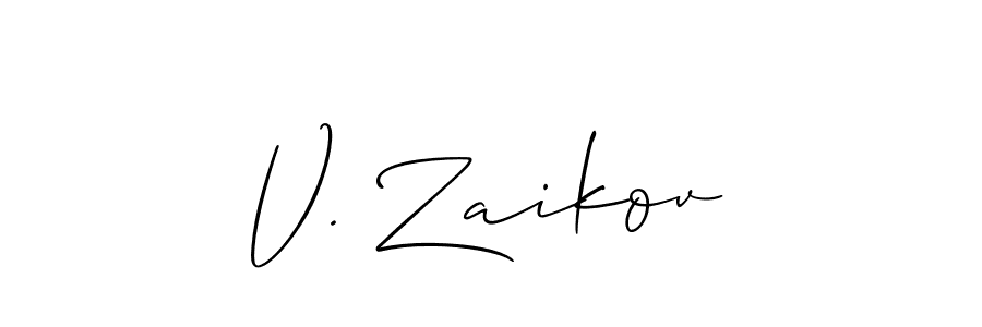 Best and Professional Signature Style for V. Zaikov. Allison_Script Best Signature Style Collection. V. Zaikov signature style 2 images and pictures png