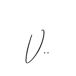 How to Draw V.. signature style? Allison_Script is a latest design signature styles for name V... V.. signature style 2 images and pictures png