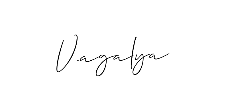 Once you've used our free online signature maker to create your best signature Allison_Script style, it's time to enjoy all of the benefits that V.agalya name signing documents. V.agalya signature style 2 images and pictures png