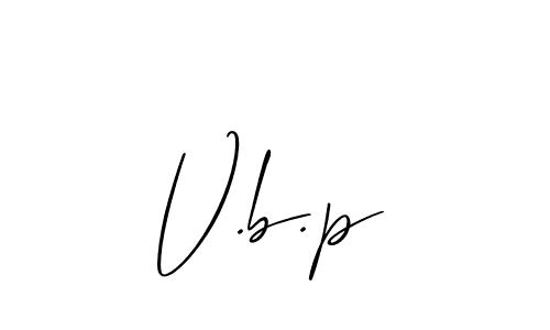 How to Draw V.b.p signature style? Allison_Script is a latest design signature styles for name V.b.p. V.b.p signature style 2 images and pictures png