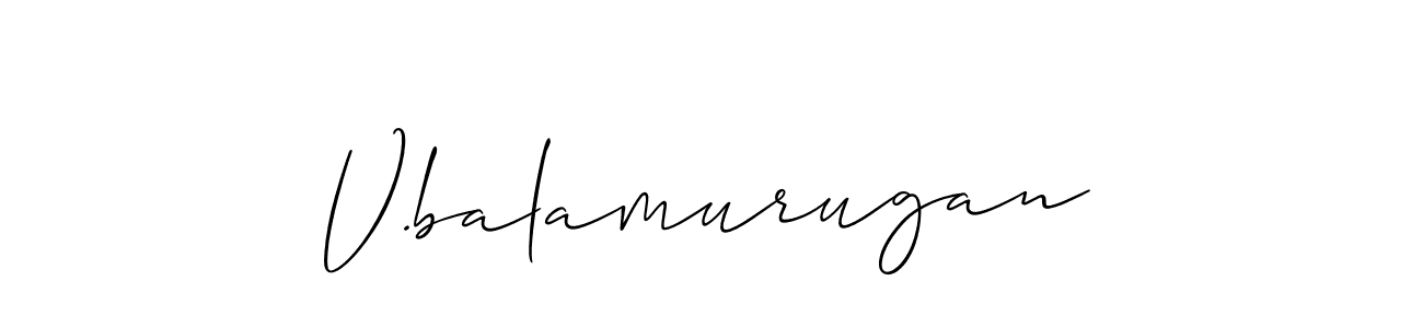 How to Draw V.balamurugan signature style? Allison_Script is a latest design signature styles for name V.balamurugan. V.balamurugan signature style 2 images and pictures png