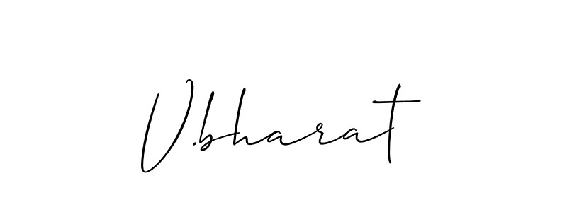 Make a short V.bharat signature style. Manage your documents anywhere anytime using Allison_Script. Create and add eSignatures, submit forms, share and send files easily. V.bharat signature style 2 images and pictures png