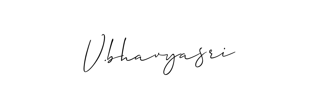 Also You can easily find your signature by using the search form. We will create V.bhavyasri name handwritten signature images for you free of cost using Allison_Script sign style. V.bhavyasri signature style 2 images and pictures png