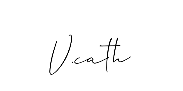 if you are searching for the best signature style for your name V.cath. so please give up your signature search. here we have designed multiple signature styles  using Allison_Script. V.cath signature style 2 images and pictures png