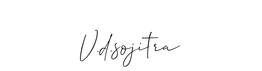 Make a beautiful signature design for name V.d.sojitra. Use this online signature maker to create a handwritten signature for free. V.d.sojitra signature style 2 images and pictures png