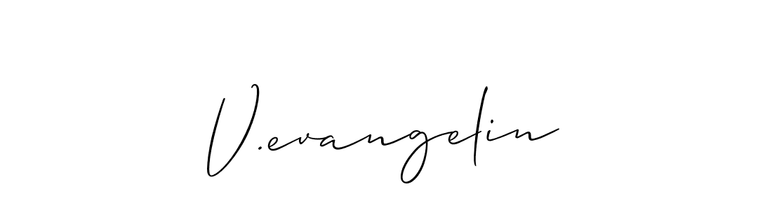 Once you've used our free online signature maker to create your best signature Allison_Script style, it's time to enjoy all of the benefits that V.evangelin name signing documents. V.evangelin signature style 2 images and pictures png