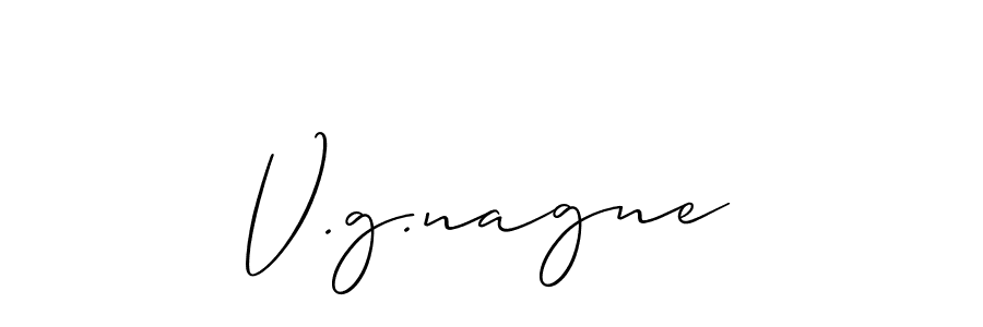 V.g.nagne stylish signature style. Best Handwritten Sign (Allison_Script) for my name. Handwritten Signature Collection Ideas for my name V.g.nagne. V.g.nagne signature style 2 images and pictures png