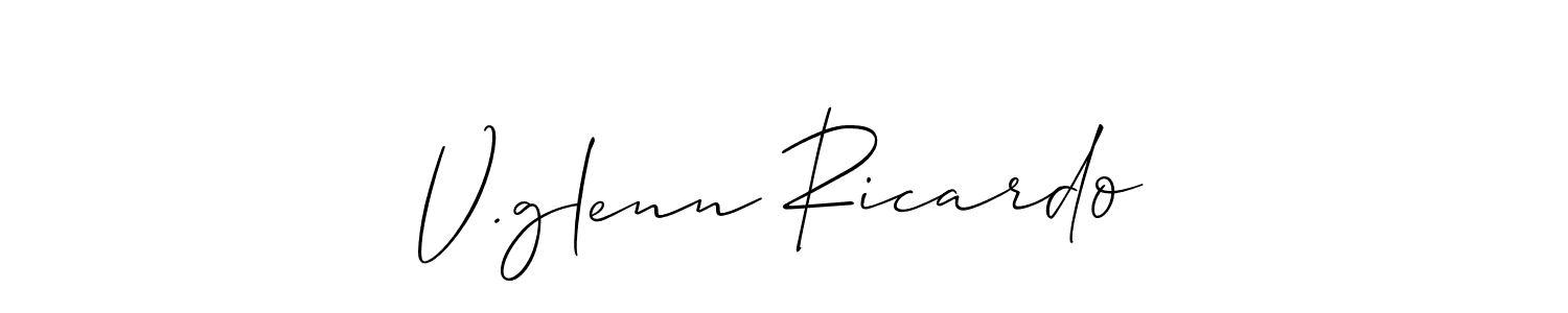 Here are the top 10 professional signature styles for the name V.glenn Ricardo. These are the best autograph styles you can use for your name. V.glenn Ricardo signature style 2 images and pictures png