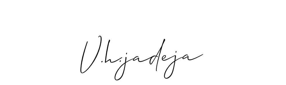 Check out images of Autograph of V.h.jadeja name. Actor V.h.jadeja Signature Style. Allison_Script is a professional sign style online. V.h.jadeja signature style 2 images and pictures png