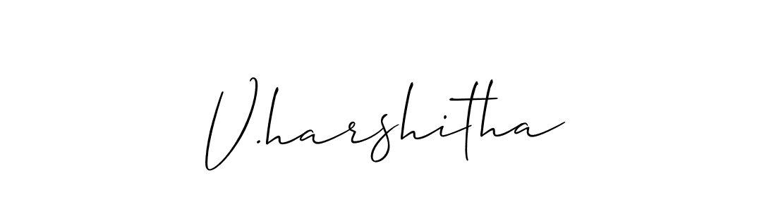 Make a beautiful signature design for name V.harshitha. Use this online signature maker to create a handwritten signature for free. V.harshitha signature style 2 images and pictures png