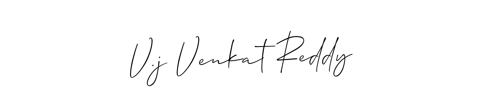 You should practise on your own different ways (Allison_Script) to write your name (V.j Venkat Reddy) in signature. don't let someone else do it for you. V.j Venkat Reddy signature style 2 images and pictures png