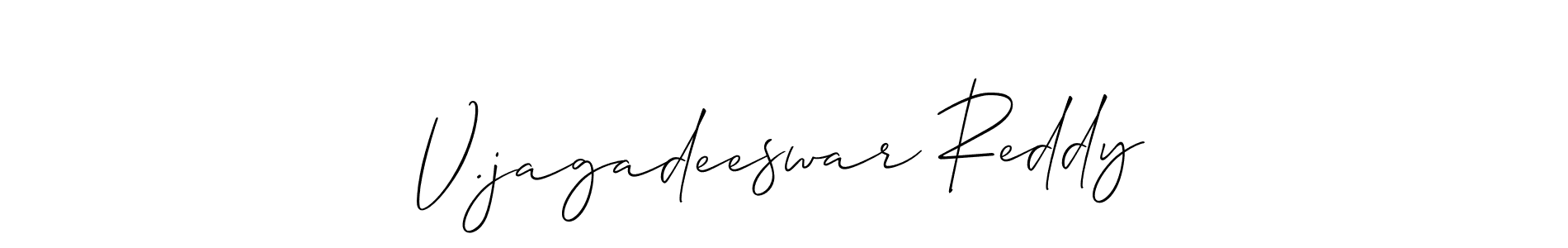 Check out images of Autograph of V.jagadeeswar Reddy name. Actor V.jagadeeswar Reddy Signature Style. Allison_Script is a professional sign style online. V.jagadeeswar Reddy signature style 2 images and pictures png
