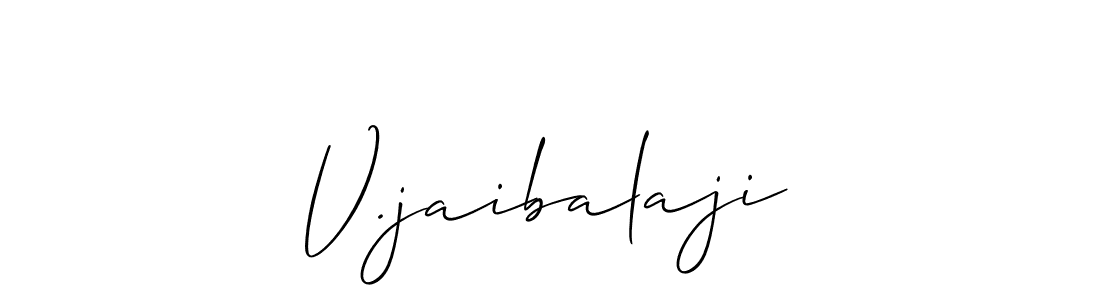 It looks lik you need a new signature style for name V.jaibalaji. Design unique handwritten (Allison_Script) signature with our free signature maker in just a few clicks. V.jaibalaji signature style 2 images and pictures png