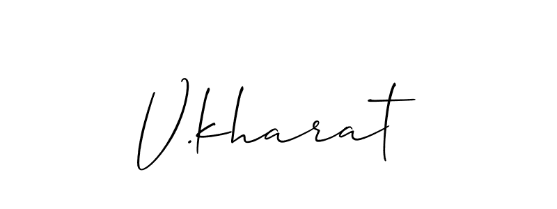 V.kharat stylish signature style. Best Handwritten Sign (Allison_Script) for my name. Handwritten Signature Collection Ideas for my name V.kharat. V.kharat signature style 2 images and pictures png