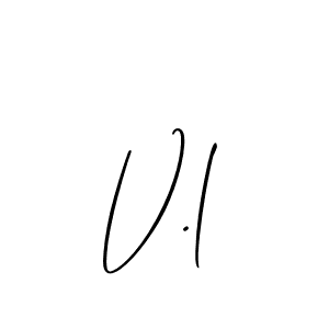 How to make V.l name signature. Use Allison_Script style for creating short signs online. This is the latest handwritten sign. V.l signature style 2 images and pictures png