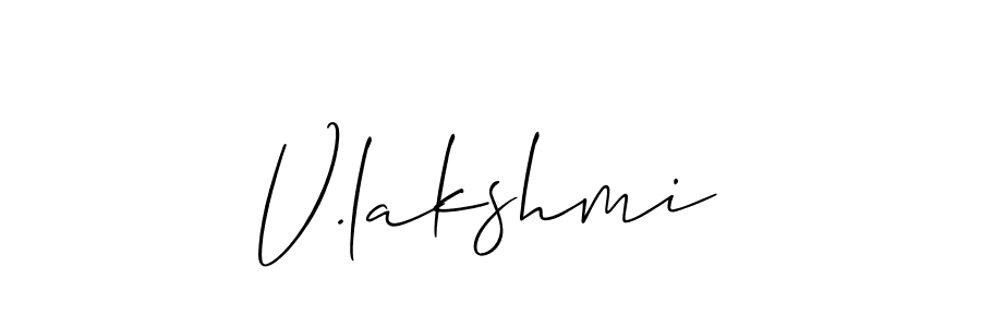 Make a short V.lakshmi signature style. Manage your documents anywhere anytime using Allison_Script. Create and add eSignatures, submit forms, share and send files easily. V.lakshmi signature style 2 images and pictures png