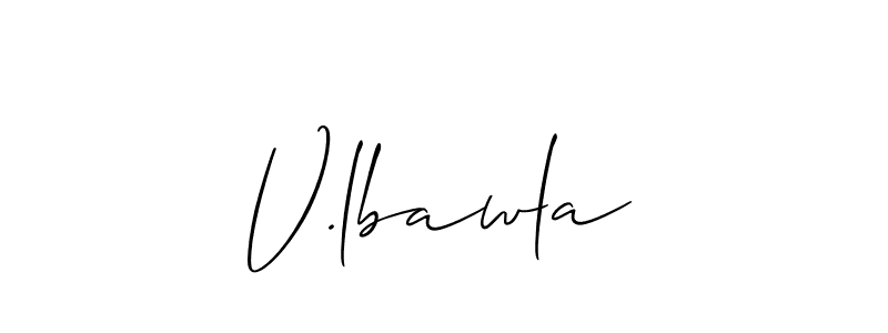 How to Draw V.lbawla signature style? Allison_Script is a latest design signature styles for name V.lbawla. V.lbawla signature style 2 images and pictures png