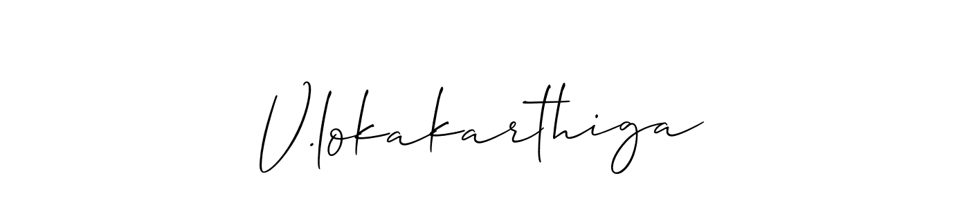 You can use this online signature creator to create a handwritten signature for the name V.lokakarthiga. This is the best online autograph maker. V.lokakarthiga signature style 2 images and pictures png