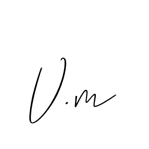 It looks lik you need a new signature style for name V.m. Design unique handwritten (Allison_Script) signature with our free signature maker in just a few clicks. V.m signature style 2 images and pictures png