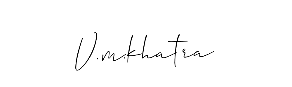 Check out images of Autograph of V.m.khatra name. Actor V.m.khatra Signature Style. Allison_Script is a professional sign style online. V.m.khatra signature style 2 images and pictures png