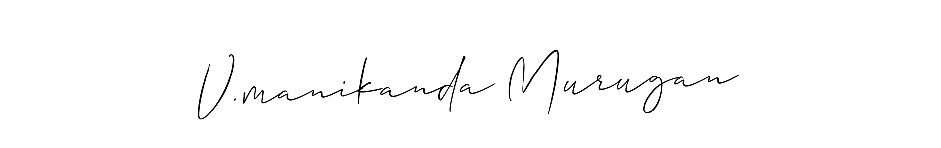 Best and Professional Signature Style for V.manikanda Murugan. Allison_Script Best Signature Style Collection. V.manikanda Murugan signature style 2 images and pictures png