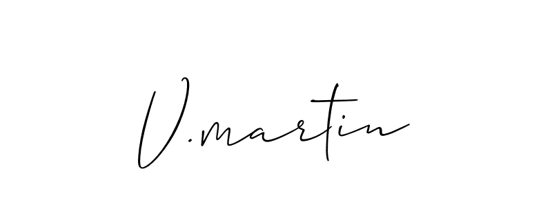 Use a signature maker to create a handwritten signature online. With this signature software, you can design (Allison_Script) your own signature for name V.martin. V.martin signature style 2 images and pictures png