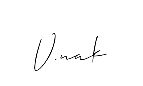 You can use this online signature creator to create a handwritten signature for the name V.nak. This is the best online autograph maker. V.nak signature style 2 images and pictures png