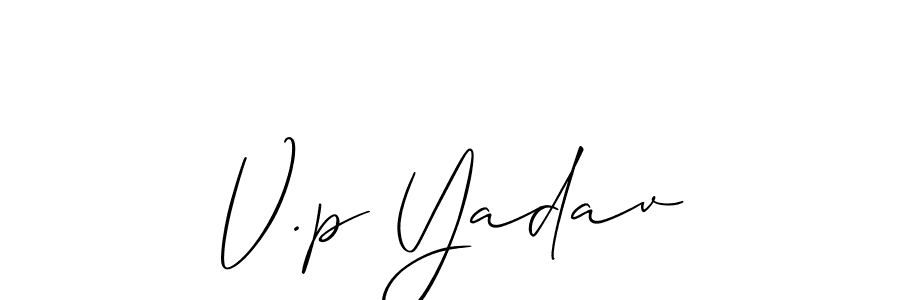 Make a beautiful signature design for name V.p Yadav. Use this online signature maker to create a handwritten signature for free. V.p Yadav signature style 2 images and pictures png