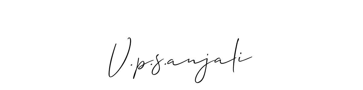 You can use this online signature creator to create a handwritten signature for the name V.p.s.anjali. This is the best online autograph maker. V.p.s.anjali signature style 2 images and pictures png