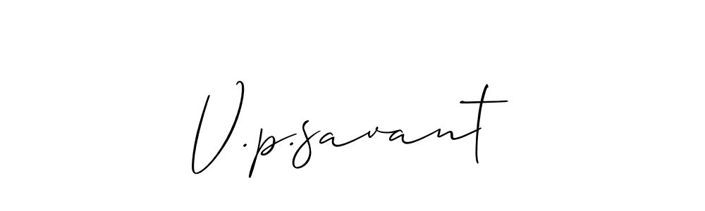 if you are searching for the best signature style for your name V.p.savant. so please give up your signature search. here we have designed multiple signature styles  using Allison_Script. V.p.savant signature style 2 images and pictures png