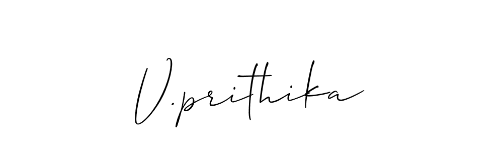 Make a beautiful signature design for name V.prithika. Use this online signature maker to create a handwritten signature for free. V.prithika signature style 2 images and pictures png