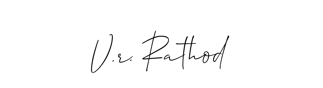 Make a beautiful signature design for name V.r. Rathod. Use this online signature maker to create a handwritten signature for free. V.r. Rathod signature style 2 images and pictures png