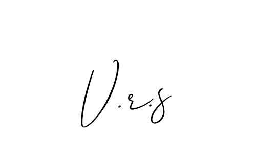 It looks lik you need a new signature style for name V.r.s. Design unique handwritten (Allison_Script) signature with our free signature maker in just a few clicks. V.r.s signature style 2 images and pictures png