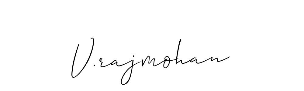 Best and Professional Signature Style for V.rajmohan. Allison_Script Best Signature Style Collection. V.rajmohan signature style 2 images and pictures png