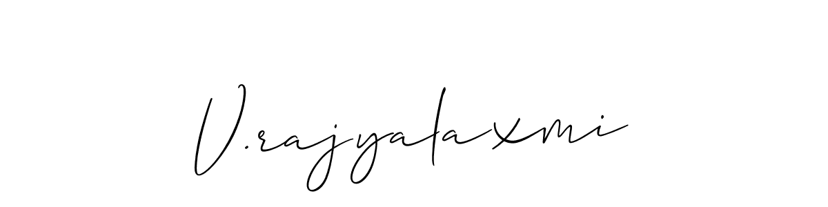 Check out images of Autograph of V.rajyalaxmi name. Actor V.rajyalaxmi Signature Style. Allison_Script is a professional sign style online. V.rajyalaxmi signature style 2 images and pictures png