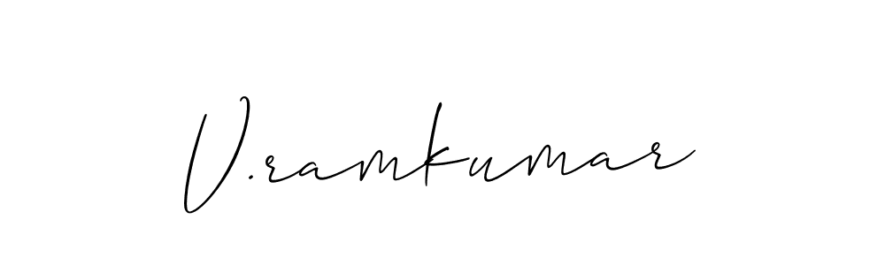 Make a beautiful signature design for name V.ramkumar. Use this online signature maker to create a handwritten signature for free. V.ramkumar signature style 2 images and pictures png